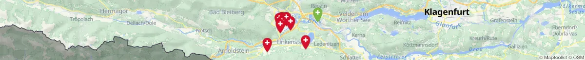 Map view for Pharmacies emergency services nearby Finkenstein am Faaker See (Villach (Land), Kärnten)